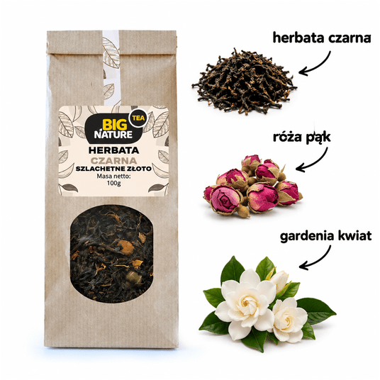 Herbata czarna SUPERIOR SZLACHETNE ZŁOTO 100g -zdjęcie numer 2