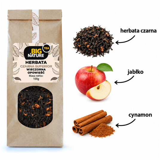 Herbata czarna SUPERIOR WIECZORNA OPOWIEŚĆ 100g -zdjęcie numer 2