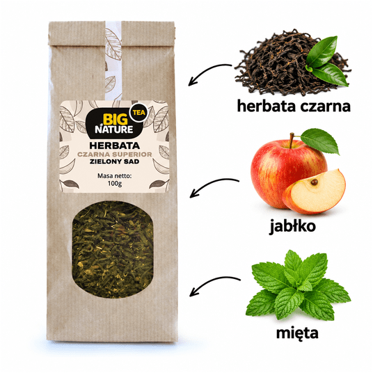 Herbata czarna SUPERIOR ZIELONY SAD 100g -zdjęcie numer 2