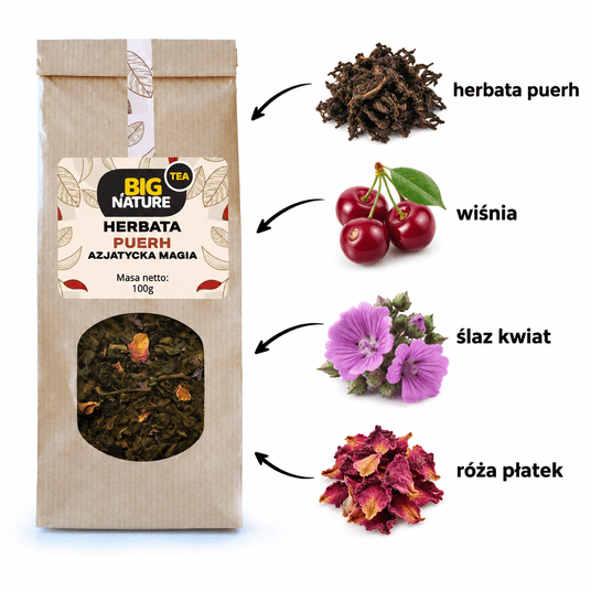 Herbata PUERH AZJATYCKA MAGIA 100g -zdjęcie numer 2
