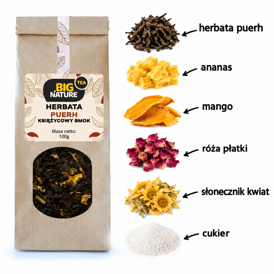 Herbata PUERH KSIĘŻYCOWY SMOK 100g -zdjęcie numer 2