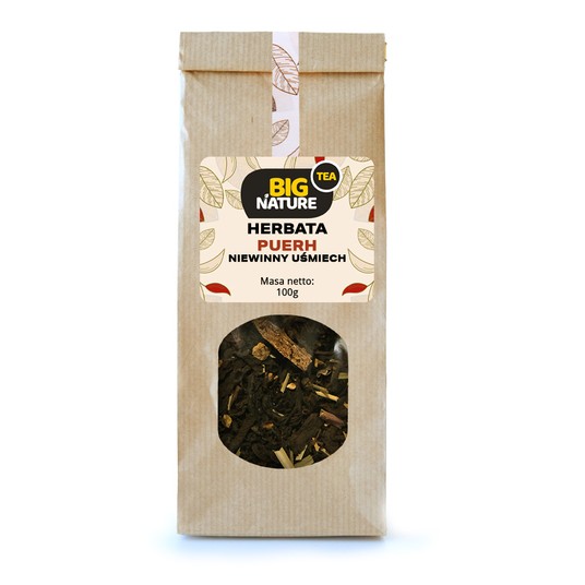 Herbata PUERH NIEWINNY UŚMIECH 100g -zdjęcie numer 3