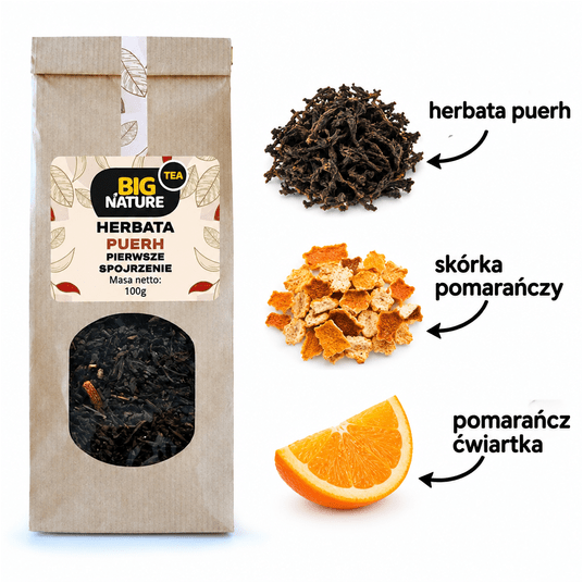 Herbata PUERH PIERWSZE SPOJRZENIE 100g -zdjęcie numer 2