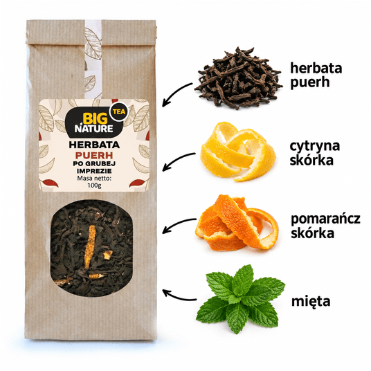 Herbata PUERH PO GRUBEJ IMPREZIE 100g -zdjęcie numer 2