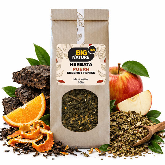 Herbata PUERH SREBRNY FENIKS 100g -zdjęcie numer 1