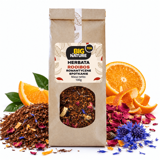 Herbata ROOIBOS ROMANTYCZNE SPOTKANIE 100g -zdjęcie numer 1