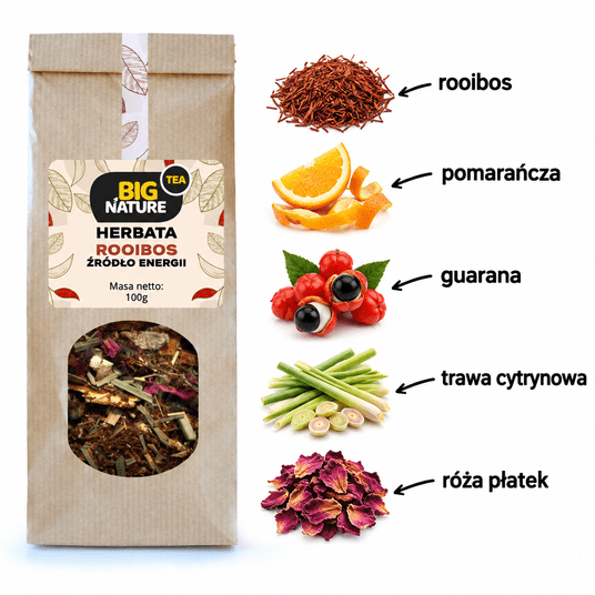 Herbata ROOIBOS ŻRÓDŁO ENERGII 100g -zdjęcie numer 2