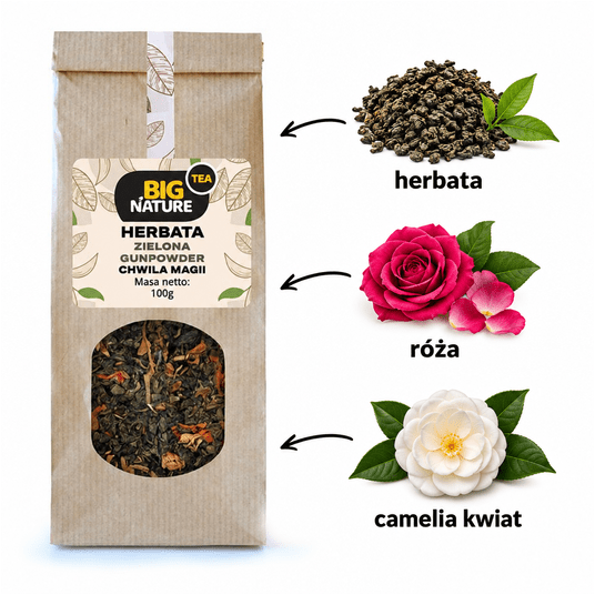 Herbata zielona GUNPOWDER CHWILA MAGII 100g -zdjęcie numer 2
