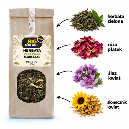 Herbata zielona MAGIA LASU 100g -zdjęcie numer 2