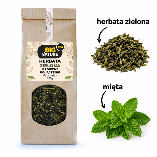 Herbata zielona MAGICZNE POŁĄCZENIE 100g -zdjęcie numer 2