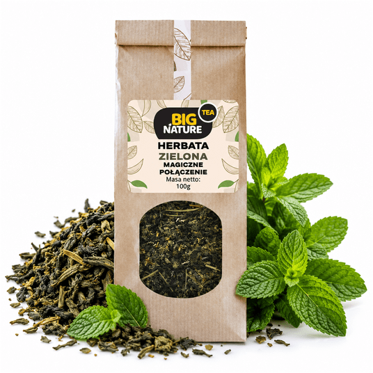 Herbata zielona MAGICZNE POŁĄCZENIE 100g -zdjęcie numer 1
