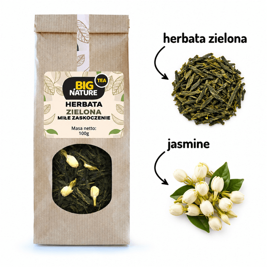 Herbata zielona MIŁE ZASKOCZENIE 100g -zdjęcie numer 2
