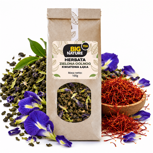 Herbata zielona OOLONG KWIATOWA ŁĄKA 100g -zdjęcie numer 1