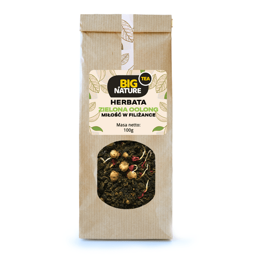 Herbata zielona OOLONG MIŁOŚĆ W FILIŻANCE 100g -zdjęcie numer 3