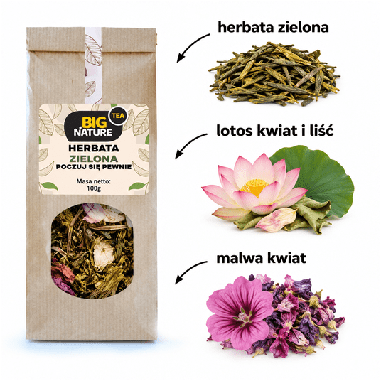 Herbata zielona POCZUJ SIĘ PEWNIE 100g -zdjęcie numer 2