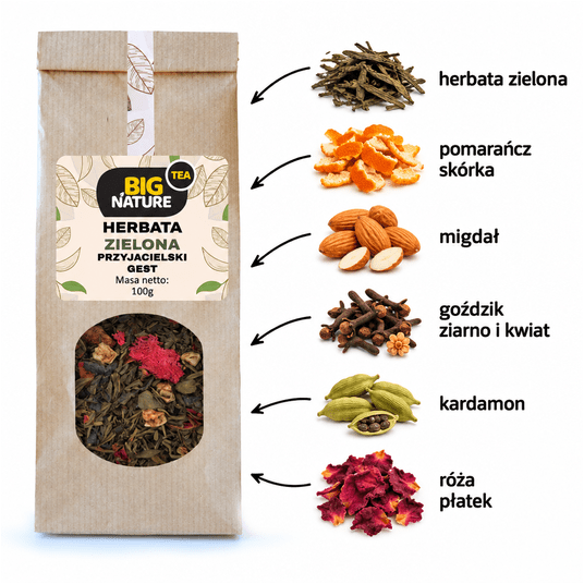 Herbata zielona PRZYJACIELSKI GEST 100g -zdjęcie numer 2