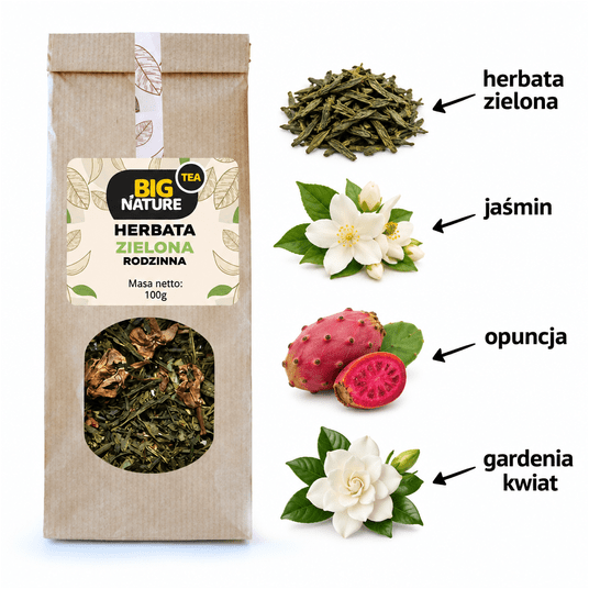 Herbata zielona RODZINNA 100g -zdjęcie numer 2