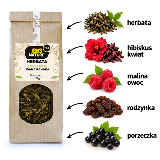 Herbata zielona UDANA RANDKA 100g -zdjęcie numer 2