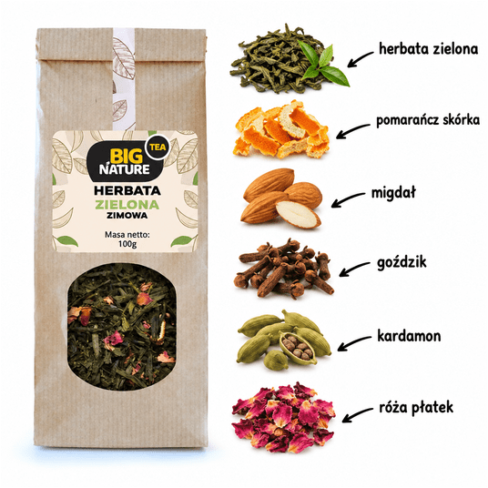 Herbata zielona ZIMOWA 100g -zdjęcie numer 2