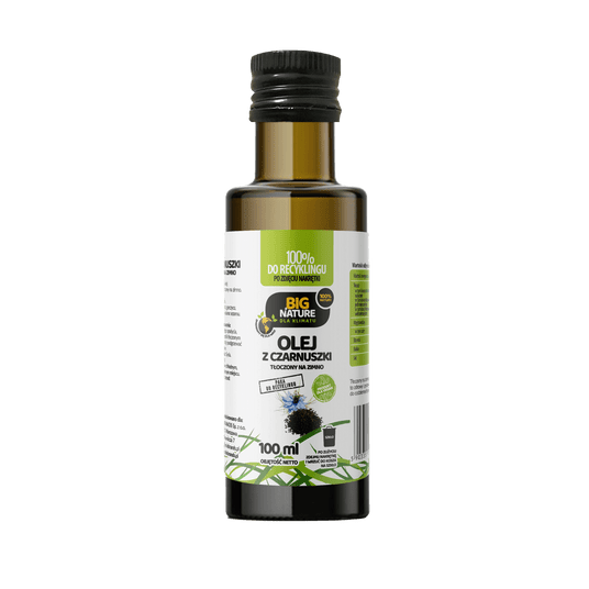 Olej z czarnuszki tłoczony na zimno 100ml -zdjęcie numer 1