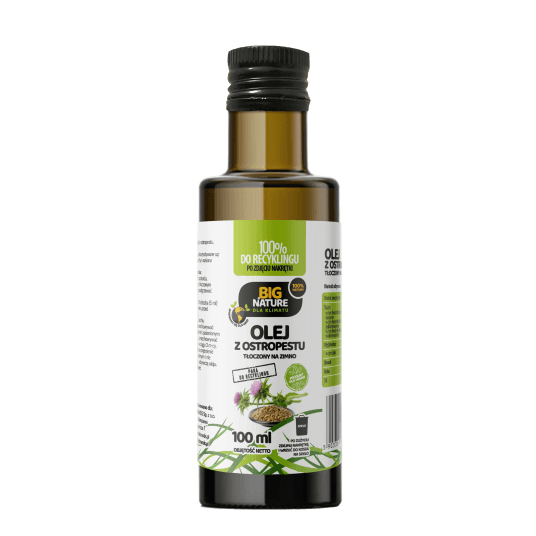 Olej z ostropestu tłoczony na zimno 100ml -zdjęcie numer 1