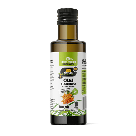 Olej z rokitnika tłoczony na zimno 100ml -zdjęcie numer 1