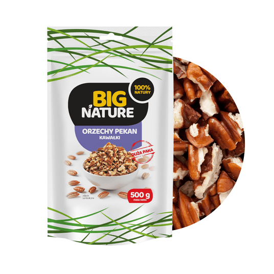 # Orzechy Pecan kawałki 500g Duża Paka -zdjęcie numer 1