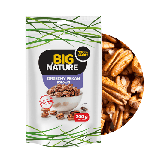 Orzechy Pecan POŁÓWKI 200g Duża Paka -zdjęcie numer 1