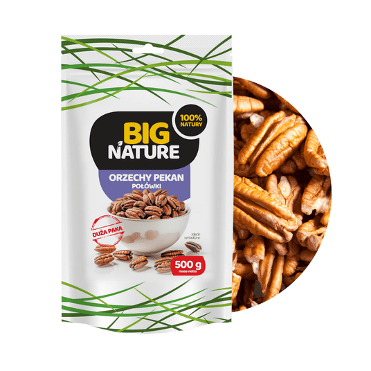 # Orzechy Pecan POŁÓWKI 500g Duża Paka -zdjęcie numer 1