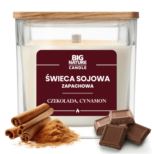 Świeca soj. zap. CZEKOLADA-CYNAMON 220g -zdjęcie numer 1