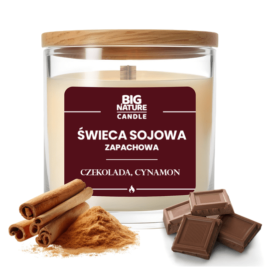 Świeca soj. zap. CZEKOLADA-CYNAMON 225g -zdjęcie numer 1