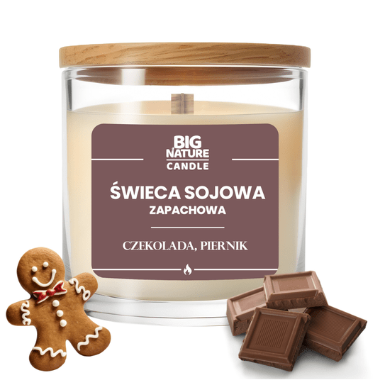 Świeca soj. zap. CZEKOLADA-PIERNIK 155g -zdjęcie numer 1