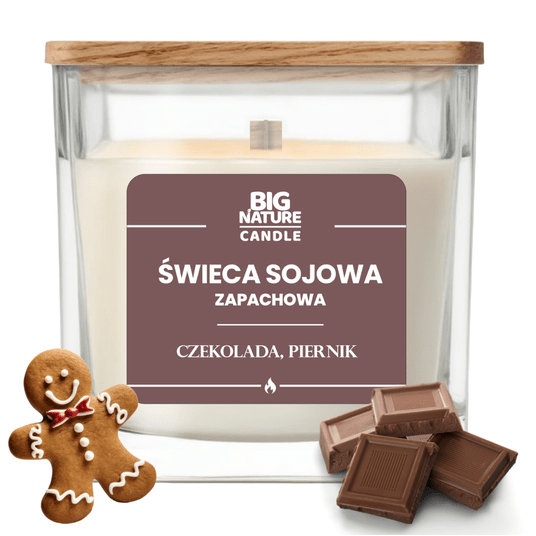 Świeca soj. zap. CZEKOLADA-PIERNIK 220g -zdjęcie numer 1