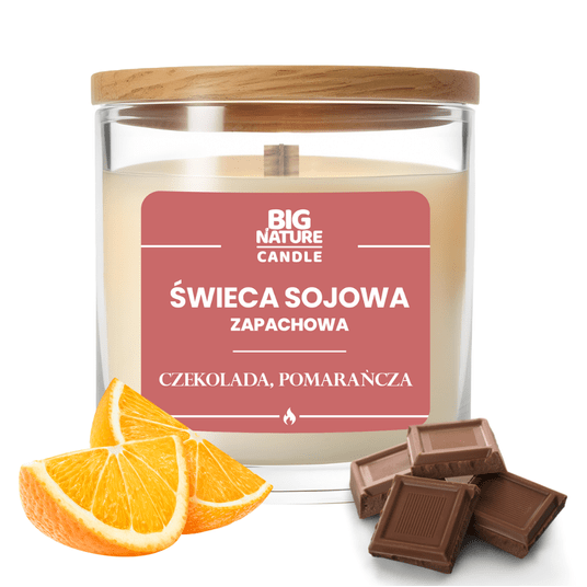 Świeca soj. zap. CZEKOLADA-POMARAŃCZA 225g -zdjęcie numer 1