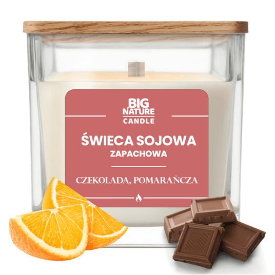 Świeca soj. zap. CZEKOLADA-WANILIA 220g -zdjęcie numer 1