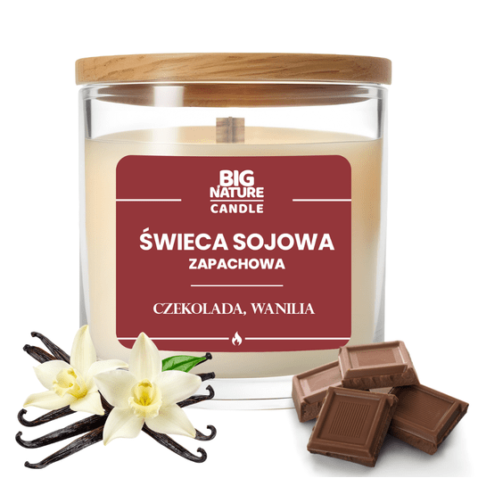 Świeca soj. zap. CZEKOLADA-WANILIA 225g -zdjęcie numer 1