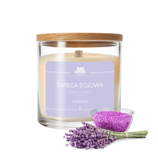 Świeca soj. zap. LAWENDA 215g -zdjęcie numer 1