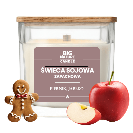 Świeca soj. zap. PIERNIK-JABŁKO 220g -zdjęcie numer 1