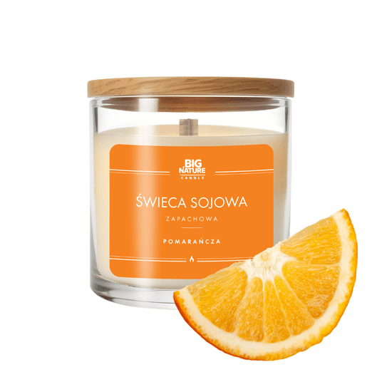 Świeca soj. zap. POMARAŃCZA 150g -zdjęcie numer 1