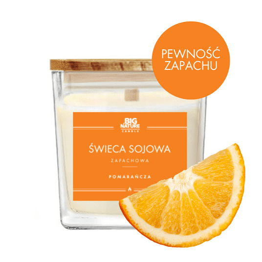 Świeca soj. zap. POMARAŃCZA 450g -zdjęcie numer 2