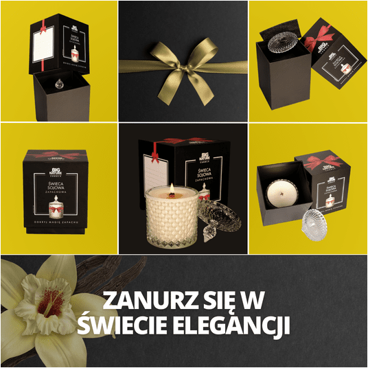 Świeca soj. zap. WANILIA 240g PREZENT -zdjęcie numer 3