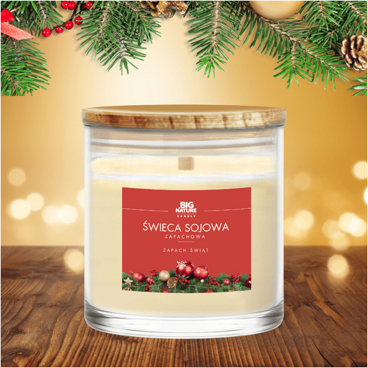 Świeca soj. zap. ZAPACH ŚWIĄT 150g -zdjęcie numer 3