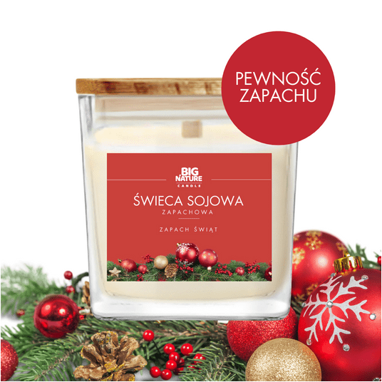 Świeca soj. zap. ZAPACH ŚWIĄT 205g -zdjęcie numer 3