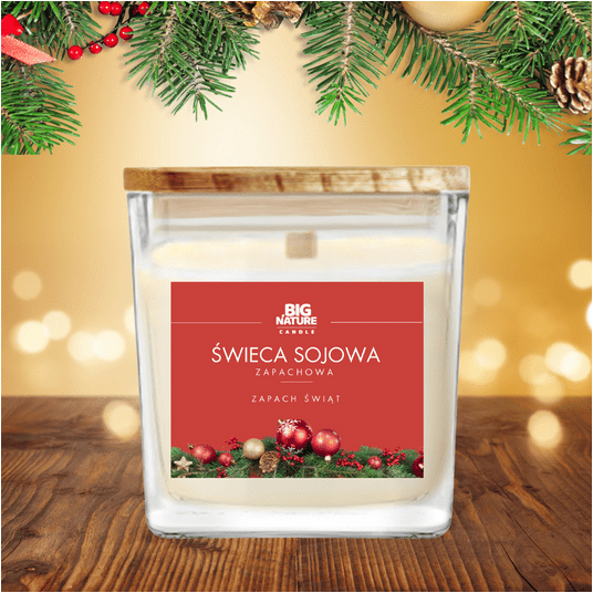 Świeca soj. zap. ZAPACH ŚWIĄT 450g -zdjęcie numer 2