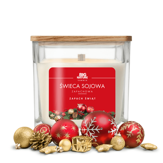Świeca soj. zap. ZAPACH ŚWIĄT 450g -zdjęcie numer 1