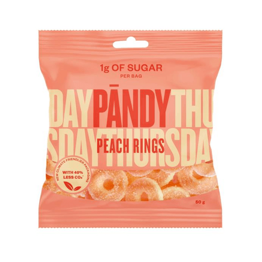 Żelki Pandy Peach Rings 50g -zdjęcie numer 1