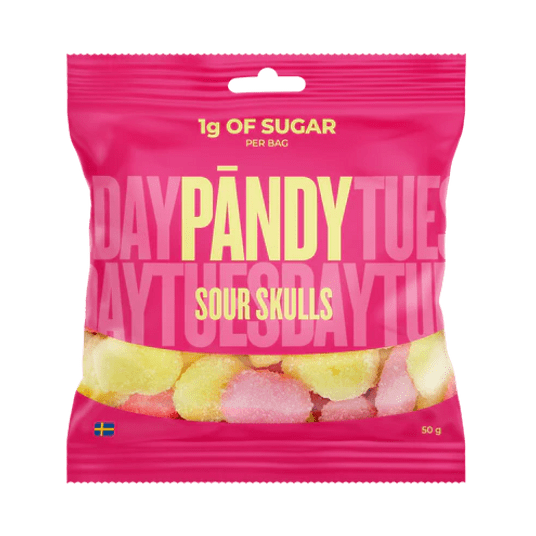 Żelki Pandy Sour Skulls 50g -zdjęcie numer 1