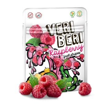 Bezglutenowe żelki malinowe VERI BERI 50g