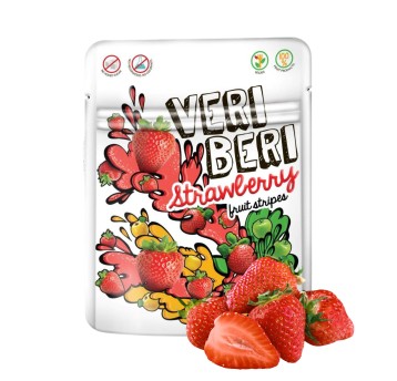 Bezglutenowe żelki Truskawka VERI BERI 50g