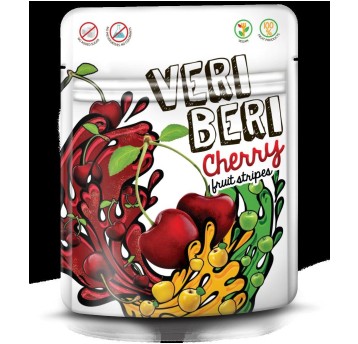 Bezglutenowe żelki wiśniowe VERI BERI 50g